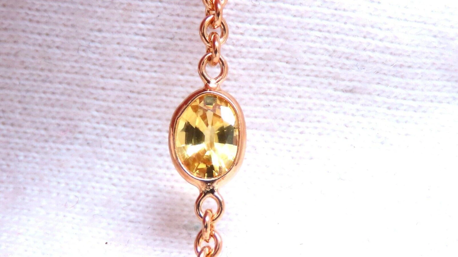 Unknown 15 Carat Natural Sapphire Aquamarine Amethyst Yard Necklace 14kt Gold 4 Unknown 15 Carat Natural Sapphire Aquamarine Amethyst Yard Necklace 14kt Gold – Image 2