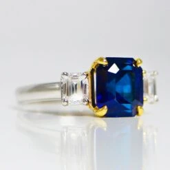 *Sale* GIA D VVS1 Ceylon 3.56 Ct Royal Blue Sapphire Diamond Engagement Ring -Mode Bijouterie Magasin 5 master 1