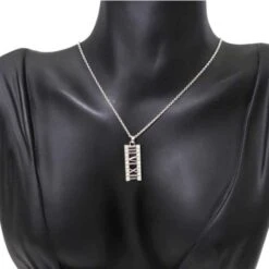 Tiffany & Co. Atlas 18k White Gold Diamond Open Bar Pendant Necklace 18 Tiffany & Co. Atlas 18k White Gold Diamond Open Bar Pendant Necklace -Mode Bijouterie Magasin 5 master 13