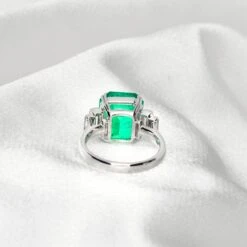 GRS 18K 7.34 Ct Colombia Emerald&Diamond Antique Art Deco Engagement Ring 24 GRS 18K 7.34 Ct Colombia Emerald&Diamond Antique Art Deco Engagement Ring -Mode Bijouterie Magasin 5 master 2