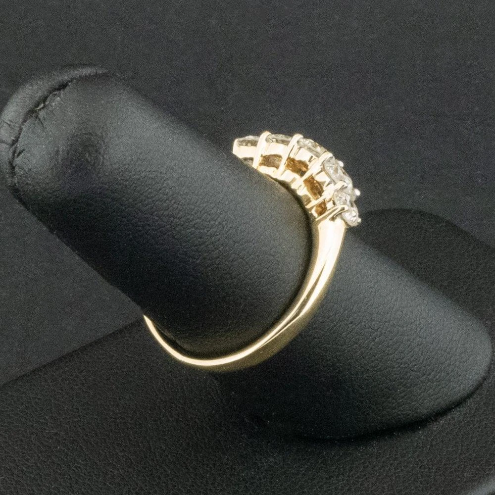 Unknown 18 Carat Yellow Gold Approx 1.00 Carat 5 Stone Diamond Ring Size UK N 1/2 3.8g 8 Unknown 18 Carat Yellow Gold Approx 1.00 Carat 5 Stone Diamond Ring Size UK N 1/2 3.8g – Image 6