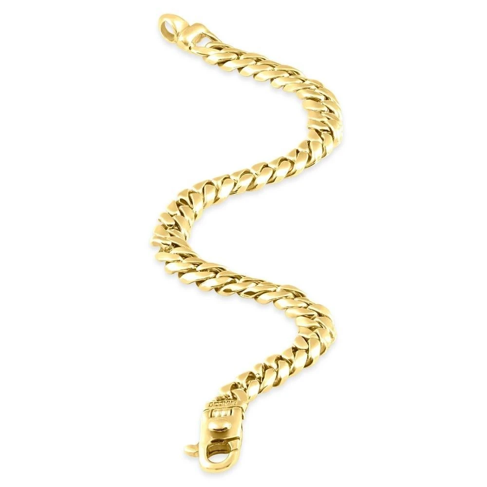 Unknown Mens Solid 14k Yellow Gold 46 Grams Cuban Link Heavy Masculine Bracelet 5 Unknown Mens Solid 14k Yellow Gold 46 Grams Cuban Link Heavy Masculine Bracelet – Image 3