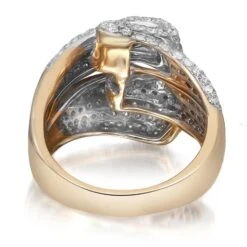 2.12Carat Two Tone Pave Set Round Diamond Ladies Cocktail Ring 14K Gold 9 2.12Carat Two Tone Pave Set Round Diamond Ladies Cocktail Ring 14K Gold -Mode Bijouterie Magasin 64414be2a25a5bb5b6f977db master