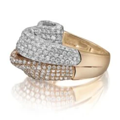 2.12Carat Two Tone Pave Set Round Diamond Ladies Cocktail Ring 14K Gold 10 2.12Carat Two Tone Pave Set Round Diamond Ladies Cocktail Ring 14K Gold -Mode Bijouterie Magasin 64414be2a25a5bb5b6f977de master