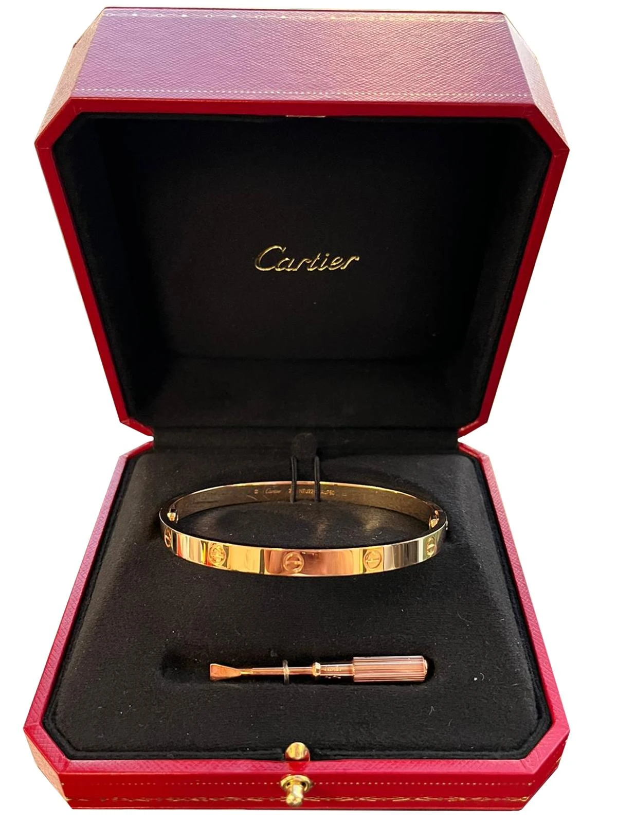 Cartier Love Bracelet 18k Rose Gold With Screwdriver 8 Cartier Love Bracelet 18k Rose Gold With Screwdriver – Image 6
