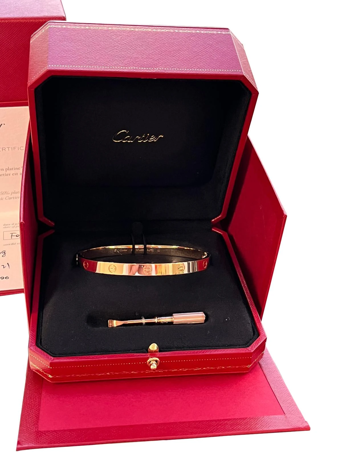 Cartier Love Bracelet 18k Rose Gold With Screwdriver 9 Cartier Love Bracelet 18k Rose Gold With Screwdriver – Image 7
