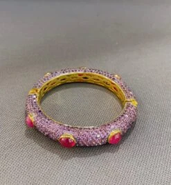 “Capri” Red Ruby & Purple Amethyst Bangle Set In 22k Gold & Silver -Mode Bijouterie Magasin 6C2889CF 78C0 4D5A A4BF FA00252C0C5E master