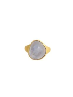 Certified Natural Blue Sapphire Sugarloaf Cabochon Ring Handcrafted In 22K Gold -Mode Bijouterie Magasin 6L3A8351 master