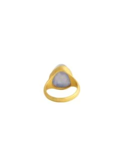 Certified Natural Blue Sapphire Sugarloaf Cabochon Ring Handcrafted In 22k Gold -Mode Bijouterie Magasin 6L3A8355 master 1