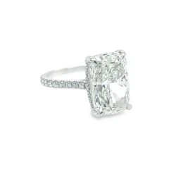 David Rosenberg 8.07 Carat Elongated Cushion Shape GIA Diamond Engagement Ring 26 David Rosenberg 8.07 Carat Elongated Cushion Shape GIA Diamond Engagement Ring -Mode Bijouterie Magasin 700667 2 master