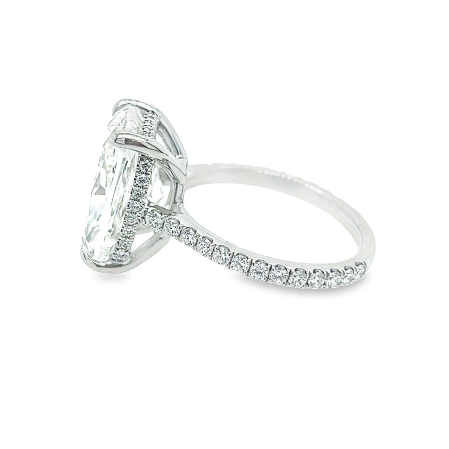 David Rosenberg 8.07 Carat Elongated Cushion Shape GIA Diamond Engagement Ring 6 David Rosenberg 8.07 Carat Elongated Cushion Shape GIA Diamond Engagement Ring – Image 4