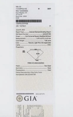 Captivating 18k White Gold Halo Ring With 1.86 Ct Natural Pink Diamonds GIA Cert -Mode Bijouterie Magasin 72c5b1d2 eec9 4187 9ad9 d863ac53a0f4 master