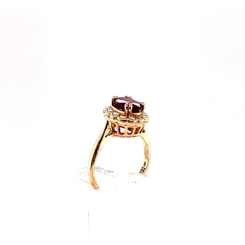 Unknown GIA Certified 1.85 Carat Natural No Heat Ruby 14k Yellow Gold Ring 4 Unknown GIA Certified 1.85 Carat Natural No Heat Ruby 14k Yellow Gold Ring – Image 2