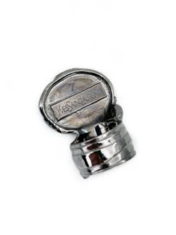 Yves Saint Laurent YSL Arty Silver Tone Black Cocktail Ring -Mode Bijouterie Magasin 7C07FA25 85EE 43C1 ABC7 B9EC25D9A561 master