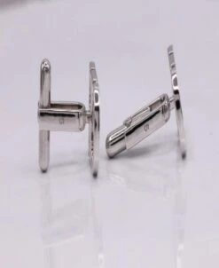 Round Diamond 18 K White Gold Customized Cufflinks -Mode Bijouterie Magasin 7F303CE3 B30F 4181 AAC9 7B6786415472 master