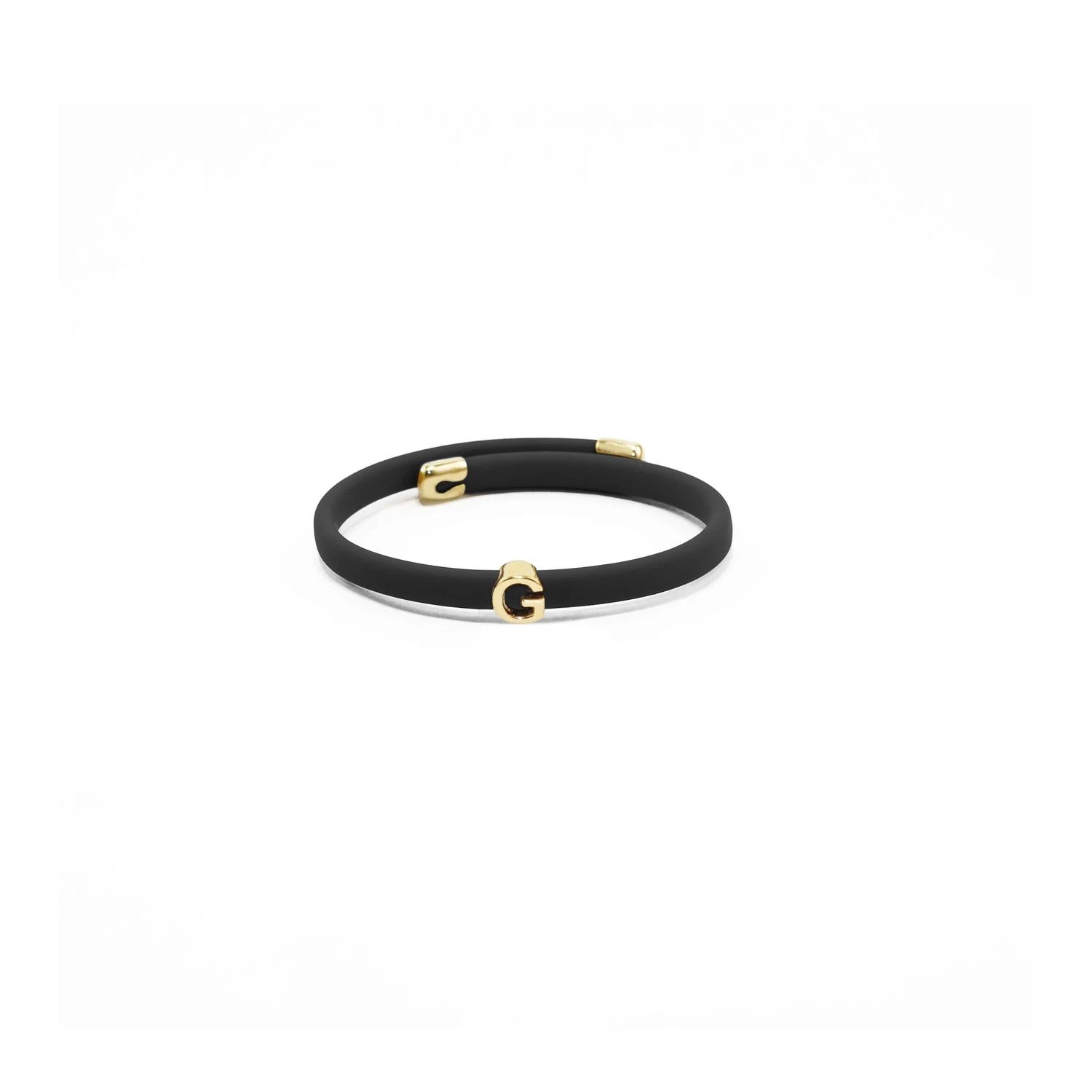 Unknown Fashion Bracelet 925 Silver And Rubber 5 Unknown Fashion Bracelet 925 Silver And Rubber – Image 3