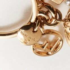 FENDI Gold Tone E Alphabet Pearl Spike Embellished Berry Charm Ring -Mode Bijouterie Magasin 7 master 13