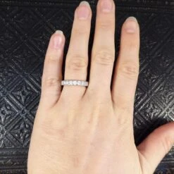 Unknown New Diamond Set Eternity Ring With 0.88ct Modern Brilliant Cut Diamonds In Plat -Mode Bijouterie Magasin 7 master 2