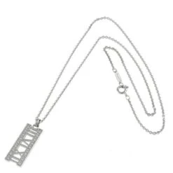 Tiffany & Co. Atlas 18k White Gold Diamond Open Bar Pendant Necklace 20 Tiffany & Co. Atlas 18k White Gold Diamond Open Bar Pendant Necklace -Mode Bijouterie Magasin 7 master 6
