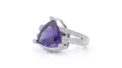 18k White Gold Split Shank Ring W/ 4.08ct Amethyst And Natural Diamonds IGI Cert 14 18k White Gold Split Shank Ring W/ 4.08ct Amethyst And Natural Diamonds IGI Cert -Mode Bijouterie Magasin 7d509b75 07b7 4983 96c6 c1be90d87210 master