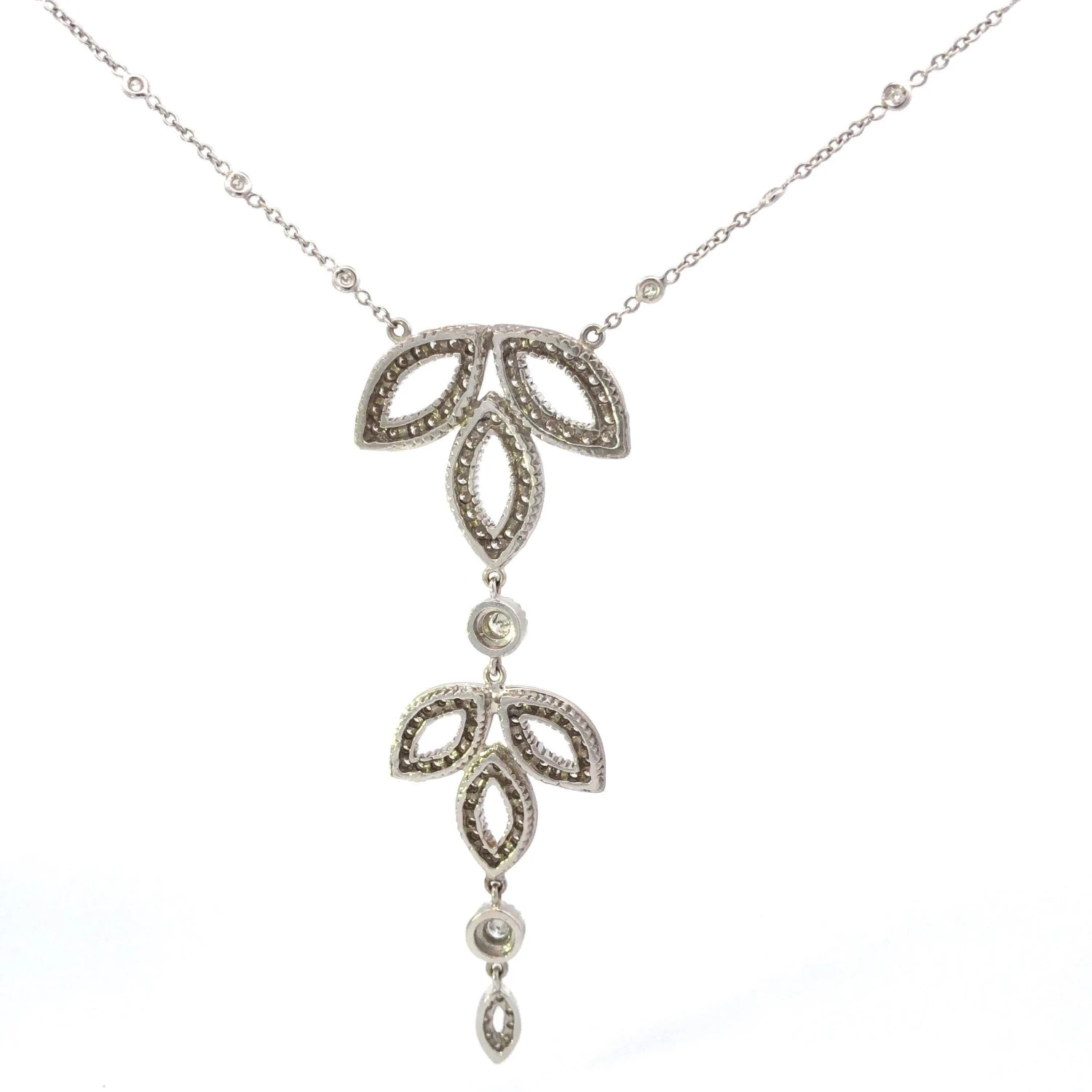 Doris Panos 18k White Gold Diamond Necklace 5 Doris Panos 18k White Gold Diamond Necklace – Image 3
