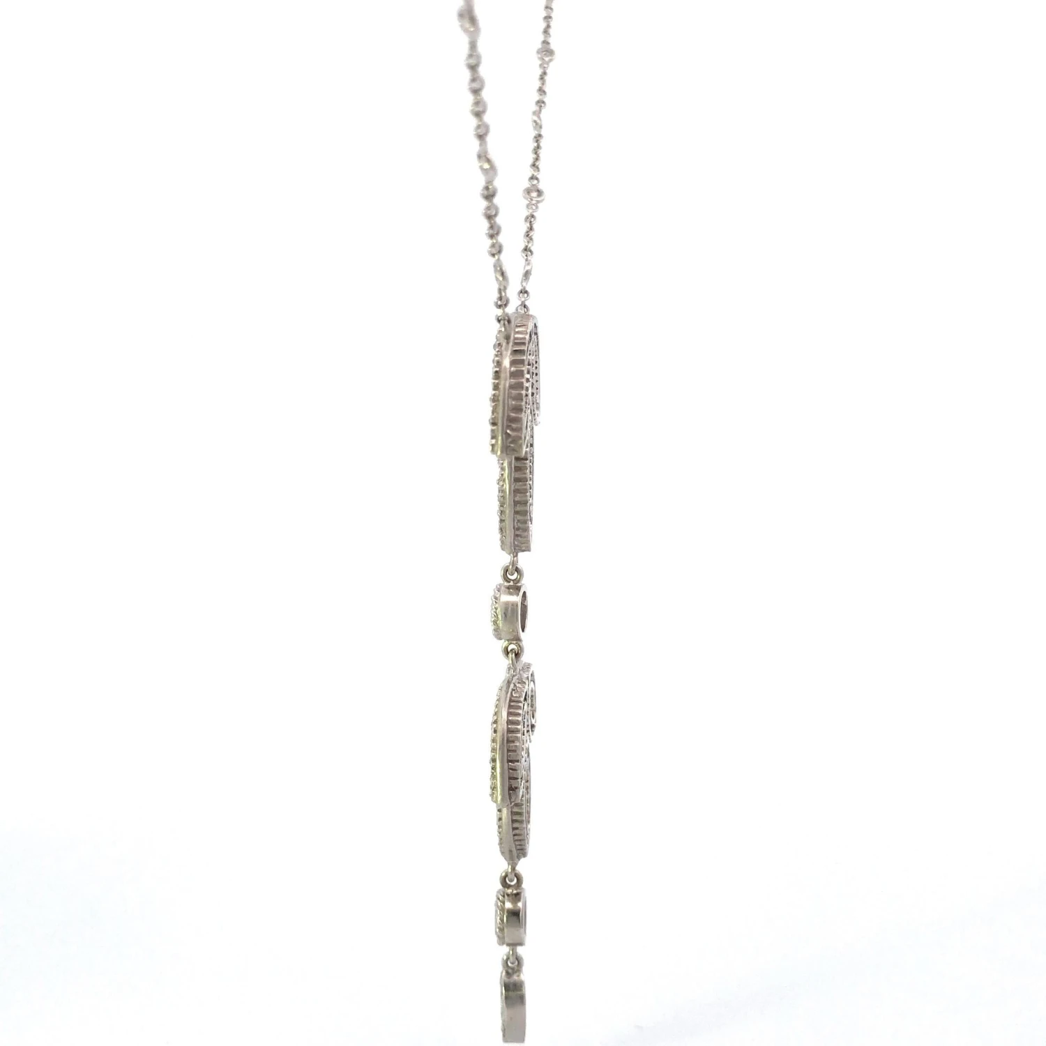 Doris Panos 18k White Gold Diamond Necklace 6 Doris Panos 18k White Gold Diamond Necklace – Image 4