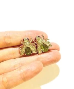 “Orient” Green Tourmaline & Tsavorite Earrings Set In 22k Gold & Silver -Mode Bijouterie Magasin 83C823BE 51DE 4D67 93A1 36D74D3866CE master