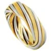 Van Cleef & Arpels Vintage 18 Karat White And Yellow Gold Band Ring -Mode Bijouterie Magasin 8898782 master