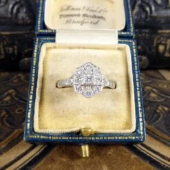 Unknown Quality Art Deco Replica Diamond Plaque Ring In 18 Carat White Gold 19 Unknown Quality Art Deco Replica Diamond Plaque Ring In 18 Carat White Gold -Mode Bijouterie Magasin 8 master 2