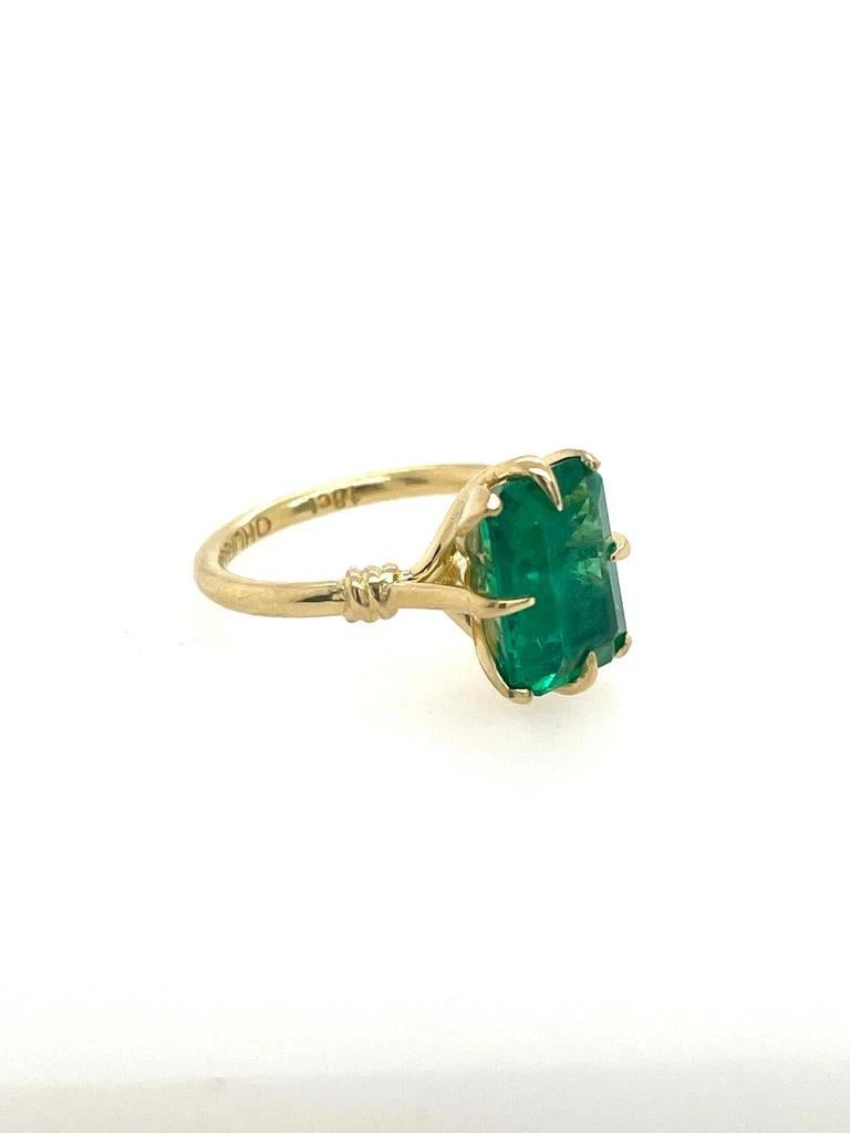 2ct Emerald Cut Engagement Ring In 18ct Yellow Gold 8 2ct Emerald Cut Engagement Ring In 18ct Yellow Gold – Image 6