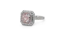Captivating 18k White Gold Halo Ring With 1.86 Ct Natural Pink Diamonds GIA Cert -Mode Bijouterie Magasin 96e35323 4f18 4fdb 8bb4 e757b8a2ecd3 master