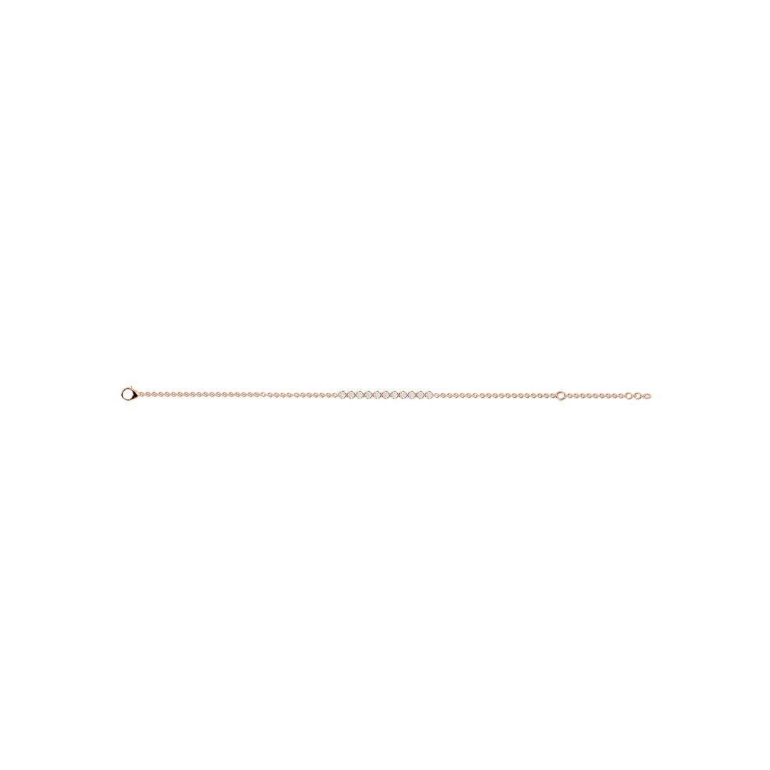 Unknown Minimal Diamond Line Bracelet In 18 Karat Gold 6 Unknown Minimal Diamond Line Bracelet In 18 Karat Gold – Image 4