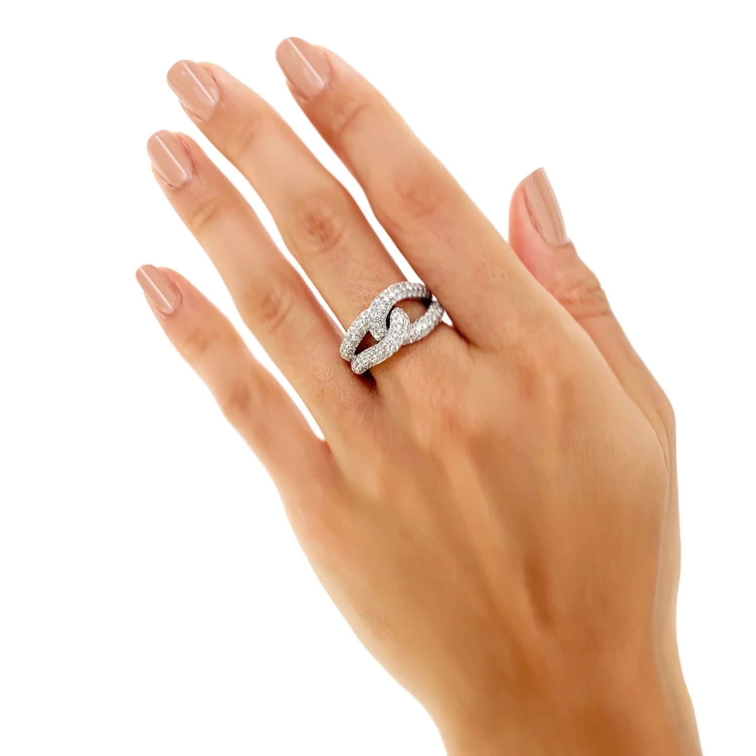 Rosior Diamond White Gold Engagement Ring 4 Rosior Diamond White Gold Engagement Ring – Image 2