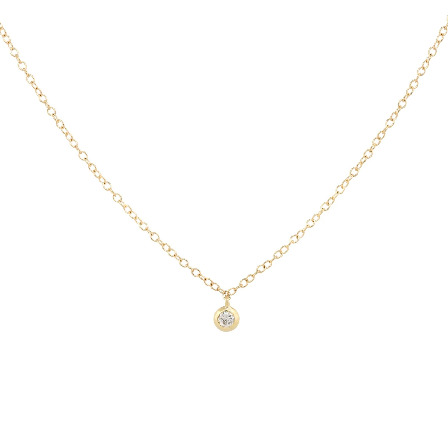 Unknown 0.23 Carat Round Brilliant Cut Diamond Station Necklace 14 Karat In Stock 4 Unknown 0.23 Carat Round Brilliant Cut Diamond Station Necklace 14 Karat In Stock – Image 2