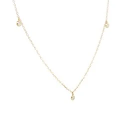 Unknown 0.23 Carat Round Brilliant Cut Diamond Station Necklace 14 Karat In Stock 11 Unknown 0.23 Carat Round Brilliant Cut Diamond Station Necklace 14 Karat In Stock -Mode Bijouterie Magasin A30316196 5 master