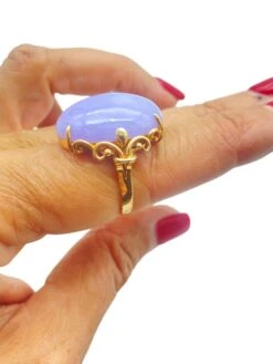 Unknown 14k Lavender Jade Natural Filigree Yellow Gold Ring 19 Unknown 14k Lavender Jade Natural Filigree Yellow Gold Ring -Mode Bijouterie Magasin A887ECEA 6AD1 426C B310 AA9CD9290765 master