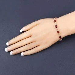 Unknown Natural Pink Tourmaline And Diamond Tennis Bracelet 8.75 Carats 14k Yellow Gold -Mode Bijouterie Magasin ABVO5 master 10