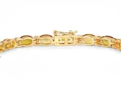 Unknown Natural Vivid Orange Sapphire And Diamond Tennis Bracelet 16.75 Carats 14k -Mode Bijouterie Magasin ABVO6 master 6