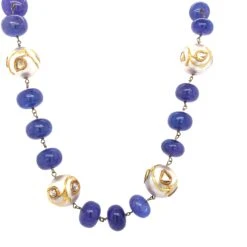 Gorgeous Tanzanite Pearl Necklace 9 Gorgeous Tanzanite Pearl Necklace -Mode Bijouterie Magasin ACE 443 4 master