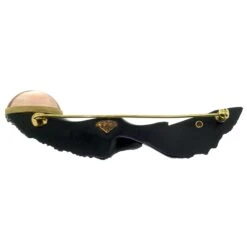 18 Karat Gold Brooch Set With Carved Black Chalcedony And Oregon Sunstone 9 18 Karat Gold Brooch Set With Carved Black Chalcedony And Oregon Sunstone -Mode Bijouterie Magasin AG 2 3000 x 3000 72 2 master