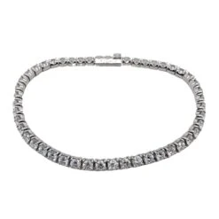 Cartier Essential Lines Round Diamond Tennis Bracelet 18 Karat White Gold Box -Mode Bijouterie Magasin AICutout 5qhq master