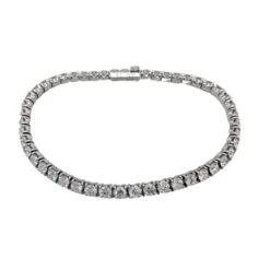 Cartier Essential Lines Round Diamond Tennis Bracelet 18 Karat White Gold Box -Mode Bijouterie Magasin AICutout 7h8k master