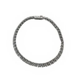Cartier Essential Lines Round Diamond Tennis Bracelet 18 Karat White Gold Box -Mode Bijouterie Magasin AICutout y5o4 master