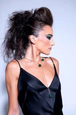 MALACHITE Diamonds Rose Gold Necklace 12 MALACHITE Diamonds Rose Gold Necklace -Mode Bijouterie Magasin ART 2027 2 1 master