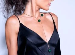 MALACHITE Diamonds Rose Gold Necklace 10 MALACHITE Diamonds Rose Gold Necklace -Mode Bijouterie Magasin ART 2027 2 master