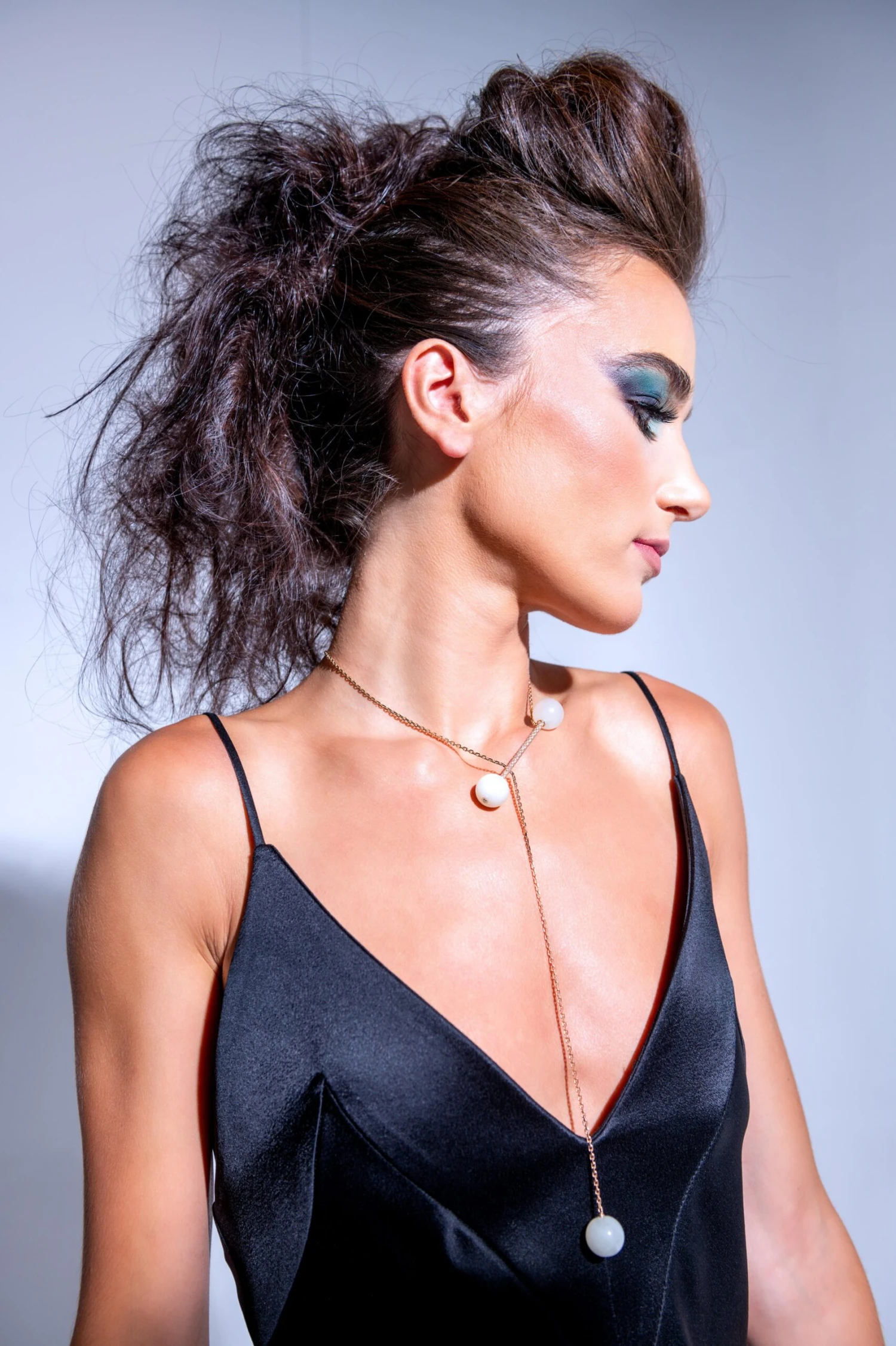 Moonstone Diamond Rose Gold Necklace 4 Moonstone Diamond Rose Gold Necklace – Image 2