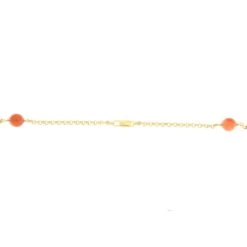 Unknown 18 Kt. Yellow Gold Long Necklace With Coral Spheres, Pearls, And Lemon Quartz -Mode Bijouterie Magasin AUCL10045 2 1200 master