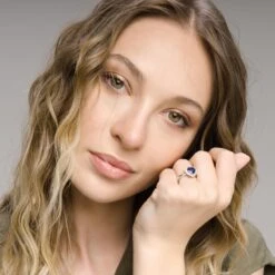 Sapphire Ring With Diamonds -Mode Bijouterie Magasin AnelloRi23i 1st1 master