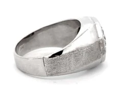 Unknown Mens Round Diamond Cluster Center Ring With Textured Shoulders In 14k White Gold 13 Unknown Mens Round Diamond Cluster Center Ring With Textured Shoulders In 14k White Gold -Mode Bijouterie Magasin Artboard 68 master