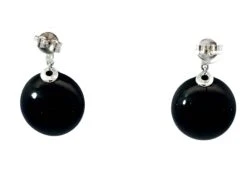 Unknown Black Onyx And Diamond Earrings In 18k White Gold 13 Unknown Black Onyx And Diamond Earrings In 18k White Gold -Mode Bijouterie Magasin Artboard 7 master 2